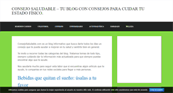 Desktop Screenshot of consejosaludable.com