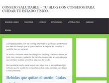 Tablet Screenshot of consejosaludable.com